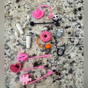 Straw topper Set of 10 items